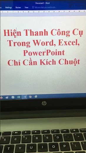 Show toolbar in Word, Excel, Powerpoint #Shorts