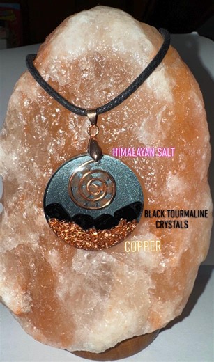 Orgone Copper Quartz Crystals Orgonite Pendant Necklace Gift - Elegant Design With Copper Finish and Organic Elements - Etsy