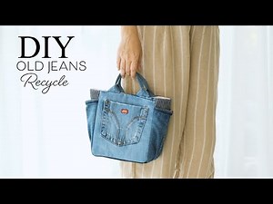 How to make recycled denim bag | sewing | easy | tutorial (ep302)
