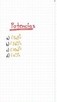 🚀 Potencias con Expresiones Algebraicas en 30 Segundos | ¡Apréndelo Fácil! #matematicas