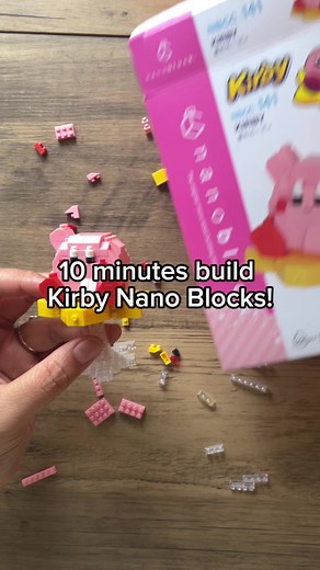 Creating a Cute Kirby with Nanoblocks Timelapse