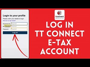 How to Login to TT Connect E-tax Account 2024 | Sign In to TT Connect E-tax Account