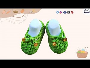 How to Crochet Cute Baby Girl Shoes for 1-Year-Olds | Easy Step-by-Step Tutorial