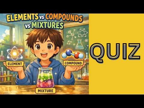 Elements, Compounds and Mixtures | Quiz & MCQ for Exams I | Science GK Quiz I Chemistry quiz