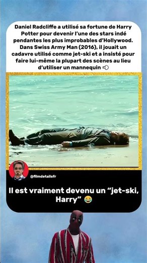 Il a Fait Lui-Même les Scènes de Cadavre 😭 | Swiss Army Man (2016)