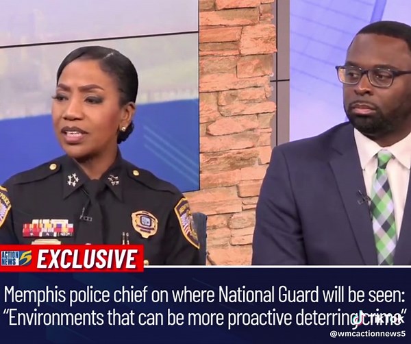 ONLY ON 5 🎥🔴 Action News 5 sat down with Memphis Mayor Paul Young and Police Chief CJ Davis on Friday to ask questions ahead of the National Guard's arrival next week. Chief Davis answered whether or not the Guard will be stationed around federal buildings or neighborhoods.