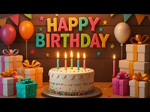 🎈 Joyful Birthday Video with Song, Cake & Gifts | Perfect for Birthday Wishes!