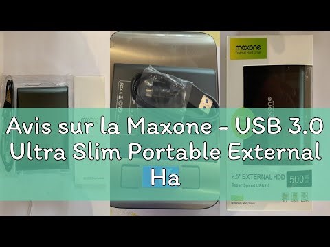 Avis sur la Maxone - USB 3.0 Ultra Slim Portable External Hard Drive for PC, Mac, Laptop, PS4, Xbox