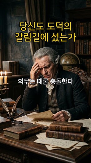 칸트가 밤새 고민한 도덕 갈등 | 리드철학