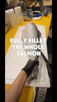How to Butcher an Entire Salmon | From Whole Fish to Perfect Fillets 🔪🐟