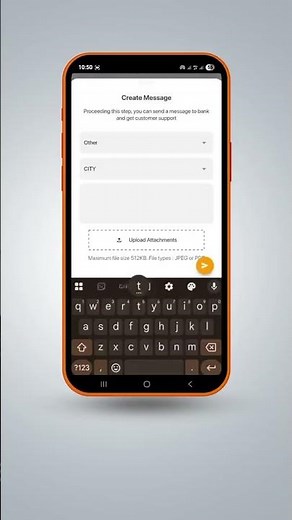 Sampath Vishwa Mobile App - How to send a Message
