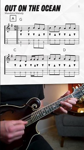 "Out on the Ocean" Jig Mandolin Lesson #shorts