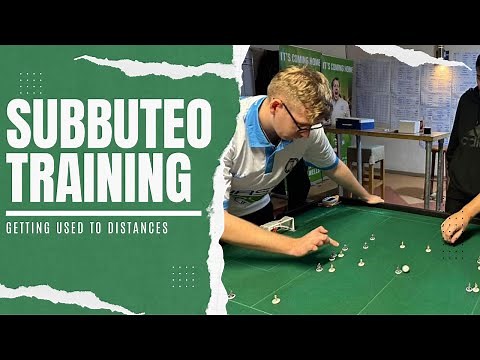 Subbuteo Training | Getting used to different distances | Long & Short Flicks