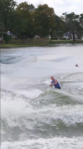 First Triple Flip Behind Boat Thomas Herman, Wakeboarding #lake #wakeboarding