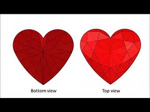 How to cut out Heart Diamond by SolidWorks / 3D CAD