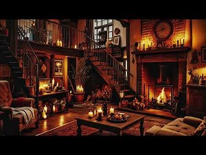 Relaxing Piano Music by the Cozy Fireplace for Stress Relief & Sleep