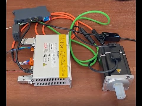 Trio Flex 6 Nano EtherCAT Controller and Copley Controls XEC Driving Trio MXL Motor