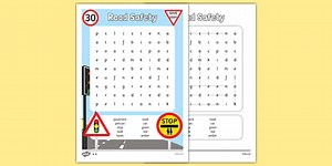 Road Safety Differentiated Word Search