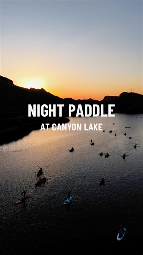 16K views · 122 reactions | SUNSET PADDLE AT CANYON LAKE  Who knew Mesa had such cool lakes?! Yak N Sup hosts the COOLEST night events near Mesa. Take a guided or self-guided tour of the hidden coves and scenes of Canyon Lake. Rentals start at $50, and they offer tours Thursday - Saturday. This is definitely a must do Arizona adventure. | Visit Mesa | Facebook