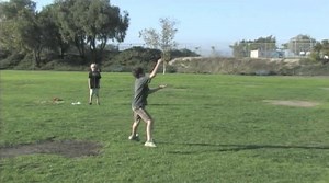 Throwing the Bumblebee boomerang! Extremely easy to Throw Kids boomerang!