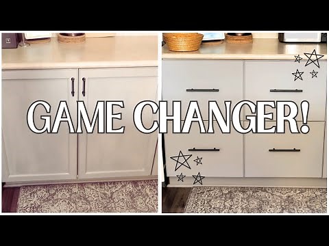 Transformed Kitchen Cupboards into Drawers for Maximum Storage & Accessibility!