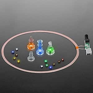 LED Induction Coil Set with 12 pcs LEDs, for Lighting Up Dice, Chess Resin Molds Crafts