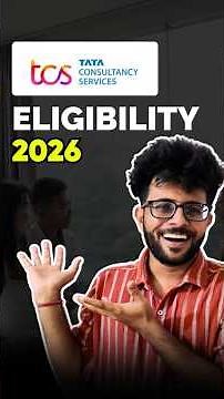 TCS NQT 2026 Eligibility 🎓🔥 | Who Can Apply?