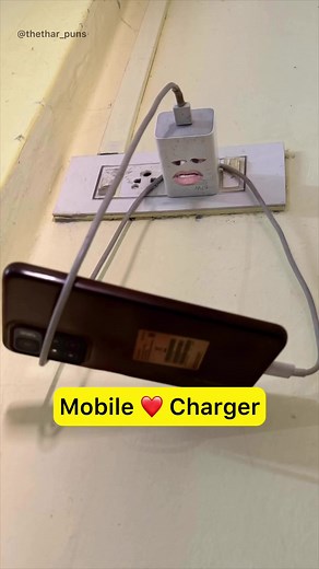 3.9M views · 122K reactions | Mobile ❤️ Charger 藍藍 #comedyreels #funnyreels #reelsfb | Thethar Puns | Facebook