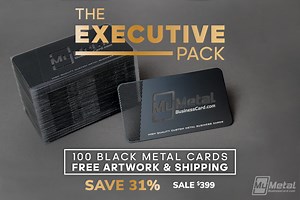 Metal Cards Executive Pack | My Metal Business Card