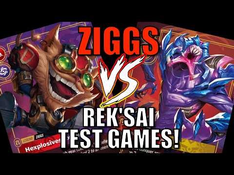 Max 💣 Ziggs vs Rek'Sai Test! 🔴🟣 Riftbound Radiance Tips Practice Deck List Guide How To Play