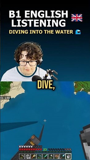 English for Beginners 🐣 Dive! (Minecraft Hardcore)