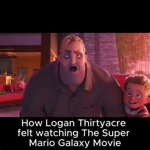 logan thirtyacre during the super mario galaxy movie #memes #supermariologan #tonysoprano