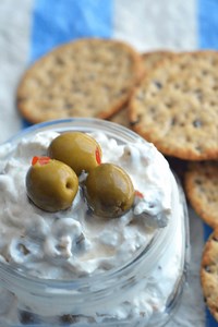 easy 3 ingredient Olive Dip!