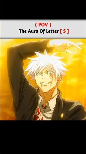 Aura of Letter “S” 😈🔥 | Gojo, Saitama, Sasuke, Jin-Woo #anime #gojo #saitama #jinwoo #sasuke #amv
