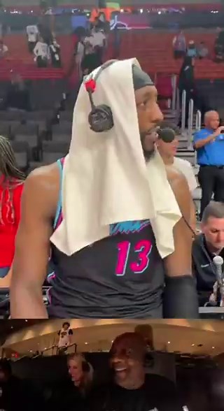 Bam Adebayo on if he’d ask his teammates to give up rebounds so he can break Udonis Haslem’s franchise record:“Nah, that’s unethical basketball.”(via @AlexMSolana, h/t @Fullcourtpass)