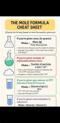 5K views · 31 reactions | The Mole Formula Cheat Sheet #chemistry #usa #italia #germany #india #Pakistan #belgium #italy #canada #mexico #argentina #brasil #California #Texas #Florida #NewYork #Pennsylvania #Illinois #Ohio #Georgia #NorthCarolina #Michigan #NewJersey #Virginia #Washington #Arizona #Massachusetts #Indiana #Tennessee #Missouri #Maryland #Minnesota | Sciences ST | Facebook