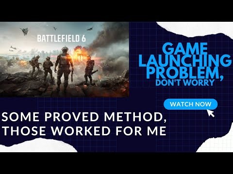 Battlefield 6 game Launching problems|Black Screen | driver Version | DirectX | Not Working