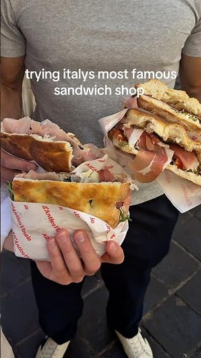 All'Antico Vinaio Rome, the most famous sandwich shop in Italy