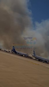 421K views · 2.5K reactions | Απίστευτη εικόνα από το διεθνές αεροδρόμιο Ελευθέριος Βενιζέλος όπου καπνός καλύπτει το βόρειο ανατολικό κομμάτι Βίντεο : | Forecast Weather Greece | Facebook