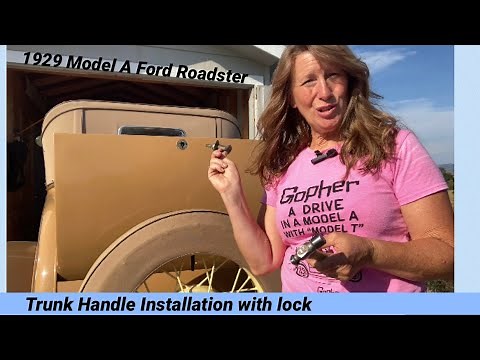 Trunk Handle Installation with lock | How to | Model A Ford 1929 Roadster