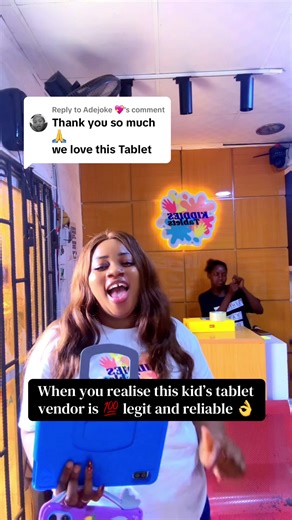 Replying to @Adejoke 💖 Nobody does kids tablets like we do. ✅Quality, ✅price, ✅peace of mind How to order Send a DM, call 📞 or WhatsApp 08124186233 Or Visit us @ Suite B2 Assets Corps plaza. 21, Awolowo way Ikeja for pick up We sell varieties of kid’s Educational Learning and fun tablets suitable for every child. Check our page @kiddies_tablets #ipadforkids #kidstablet #childrentablet #amazontablets #amazonkids