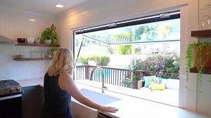 Open up your space with our Gas Strut Window! Optional screens and closing hook available. Custom and standard size and color options. Proudly made in the USA. | ActivWall