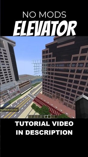 \u00100 REAL Moving Elevator Tutorial Minecraft