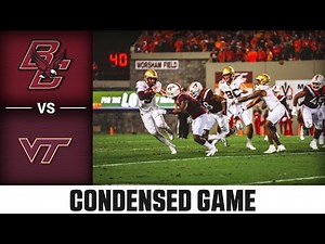 Boston College vs. Virginia Tech Condensed Game | 2022 ACC Football