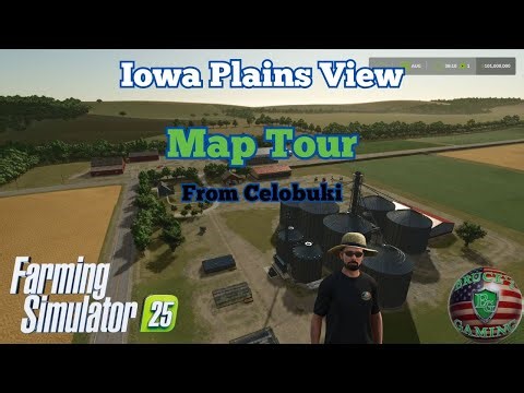Farming Simulator 25 Iowa Plains View New Mod Map Tour #Celobuki