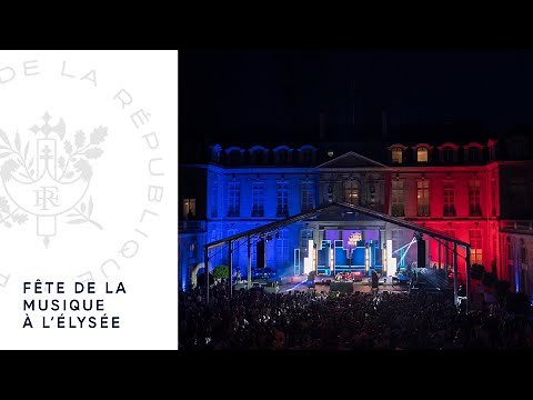 Fête de la musique à l'Elysée.