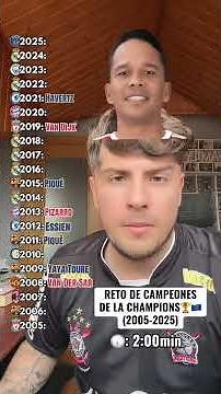 NEW CHALLENGE‼️ Champions League Champions Challenge (2005-2025)🏆🇪🇺 #challenge #champions