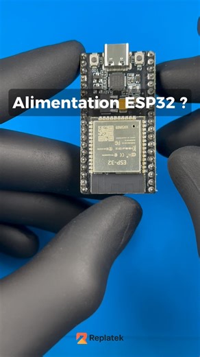 Alimentation ESP32 : OUI pour le 3.3V, JAMAIS le 5V.#esp32 #power #electronics #tutorial #replatek