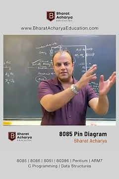 8085 Pin Diagram Address Data Multiplexing ALE | Bharat Acharya #8085