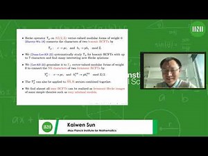 Ms. Kaiwen Sun | Hecke operator and CFTs